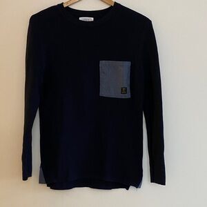Zara kids Navy Sweater with Denim Pocket